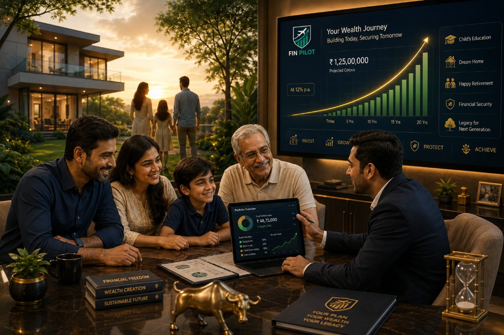Couple planning long-term investment goals